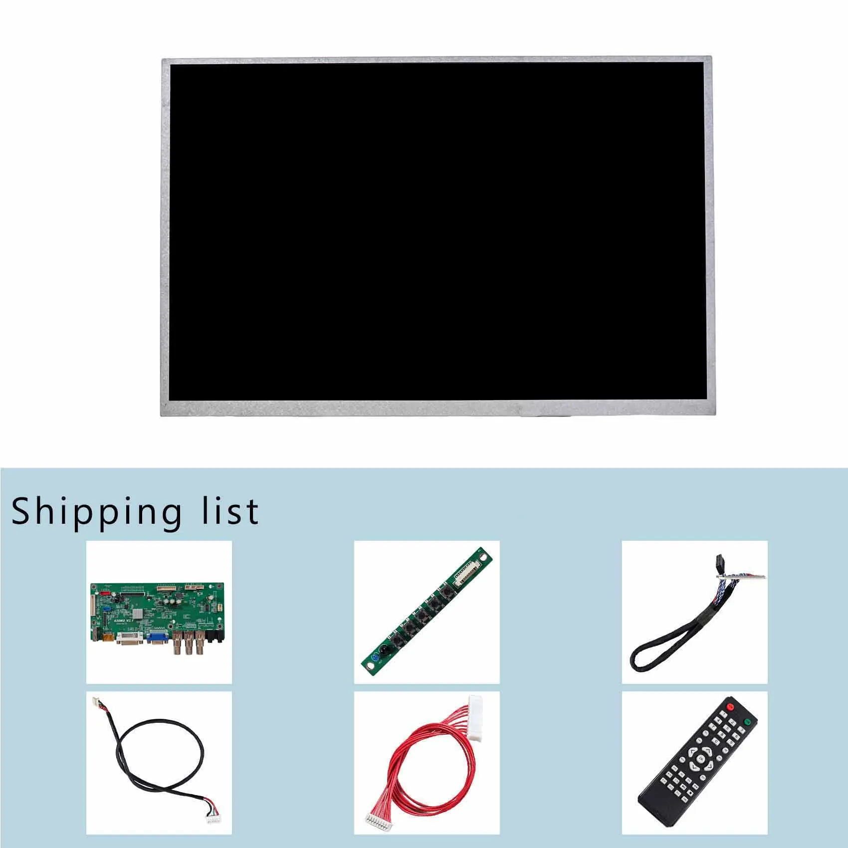 Placa controladora LCD USB VGA DVI 2AV pantalla LCD táctil de 12,1 pulgadas G121HAX01 1920x1200