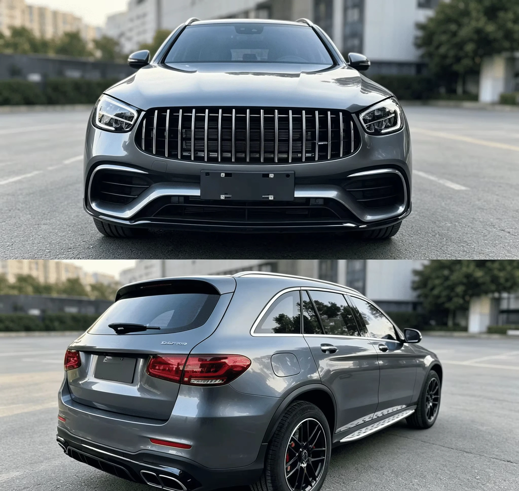 Dry Carbon Fiber GLC63 AMG Body Kit for Mercedes GLC X253 2019-2021 Auto Mod Aero Parts