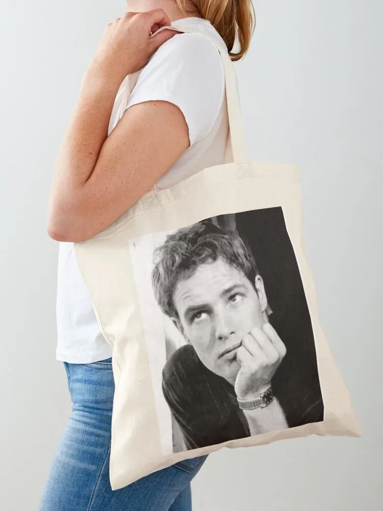 Bolsa de Mano con Diseño de Marlon Brando, Bolsa de Compras para Mujer, Bolsa de Lona