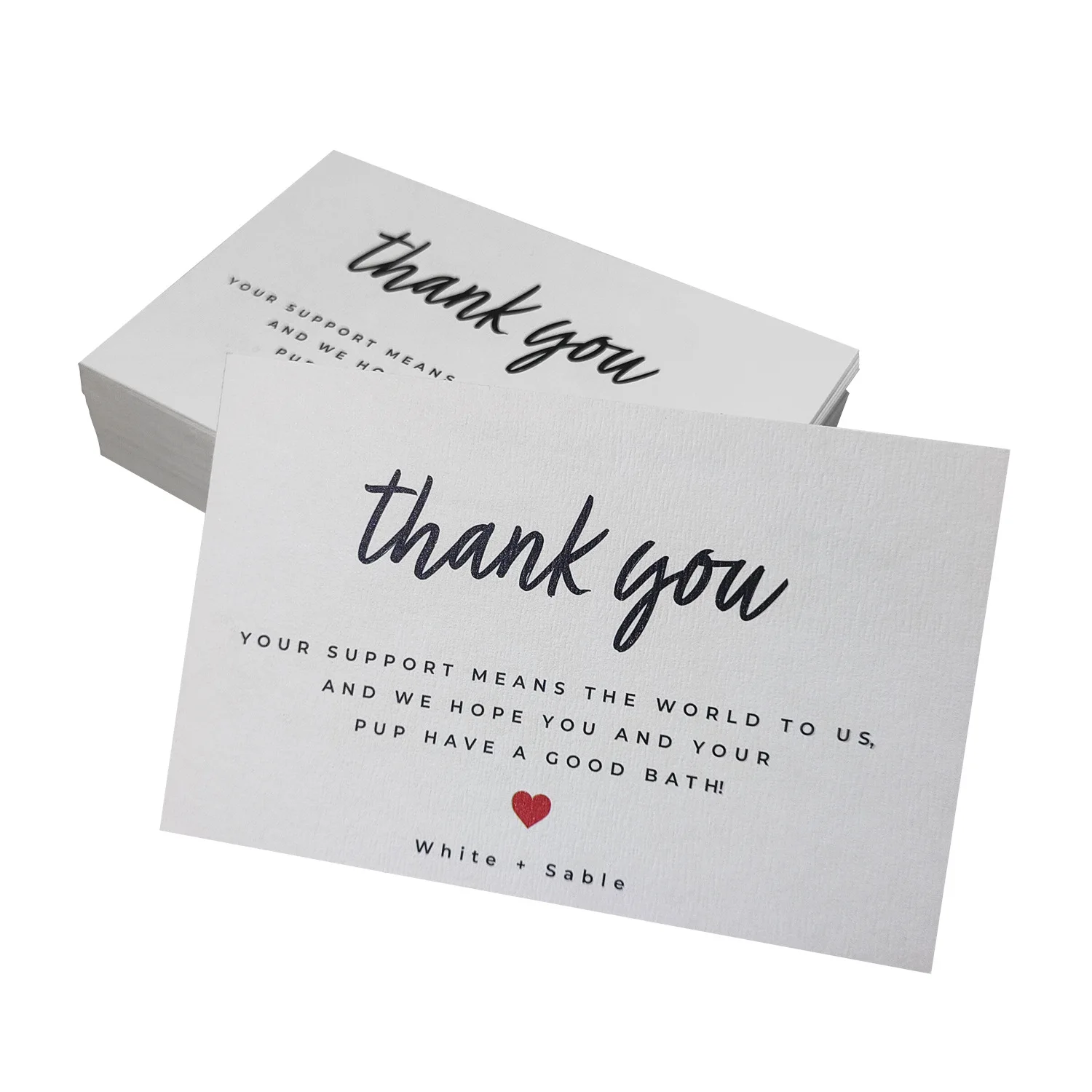 

Custom Business Thank You Cards Paper Gift Packing Card Holiday Party Innivation Color Card with Your Logo and Design