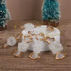 Glass Sweets Bow Style Candy Wedding Xmas Party Candy Decorations Home Tabletop Favors Christmas New Year Decoration