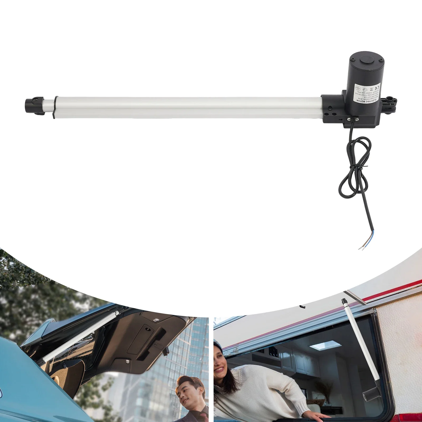 Stroke Actuator, 500mm Stroke Length, 6000N Pulling Force with Front and Rear Limit Switches, for Massage Chairs and TV Lifters