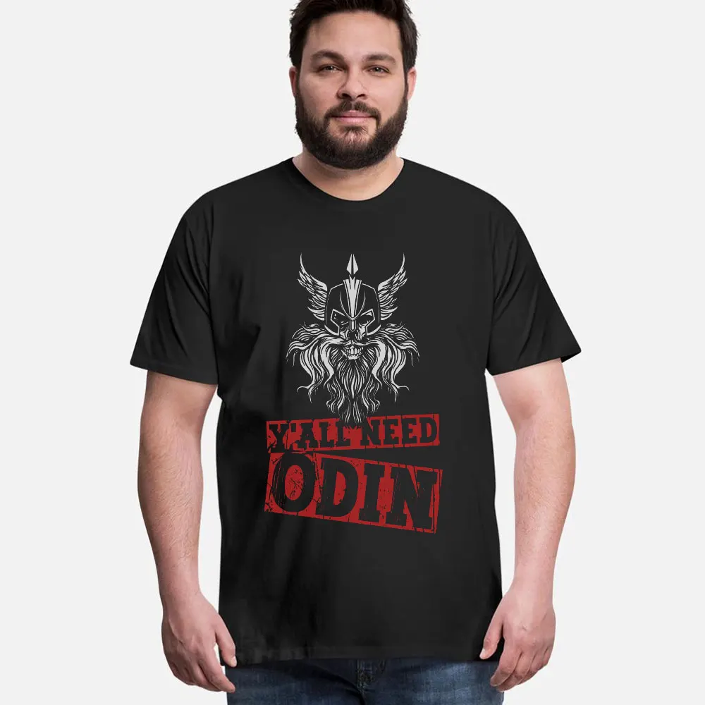 Y'all Need Odin 0414 Nordic Gift T-Shirt Viking Runes Norse Myths Graphic clothes 100% cotton All size tops S-6XL