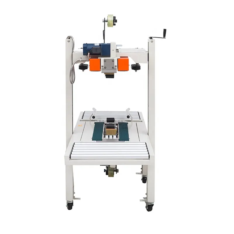 آلة ختم الكرتون الأوتوماتيكية اللاصقة ذات الجانب التلقائي نهاية خط التعبئة #6