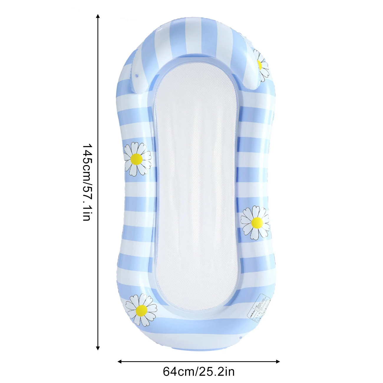 Hamac gonflable d'eau de pétale de fleur de 1PC-tapis flottant portatif pour une détente sûre de piscine, de lac ou de plage