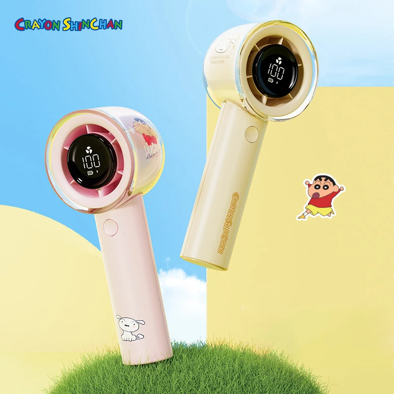 

Crayon Shin-Chan Turbine Fan Kawaii Anime Cute Summer Outdoor Portable Cartoon Strong Winds Fan Usb Charging Girls Gifts