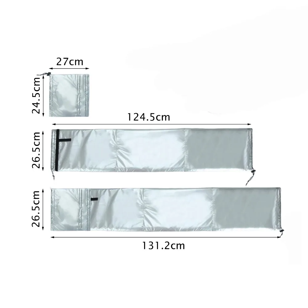 1Set Waterproof Portable Air Conditioner Hose Cover Dustproof Heat Resistant AC Hose Duct Vent Cover Energy Saving Washable