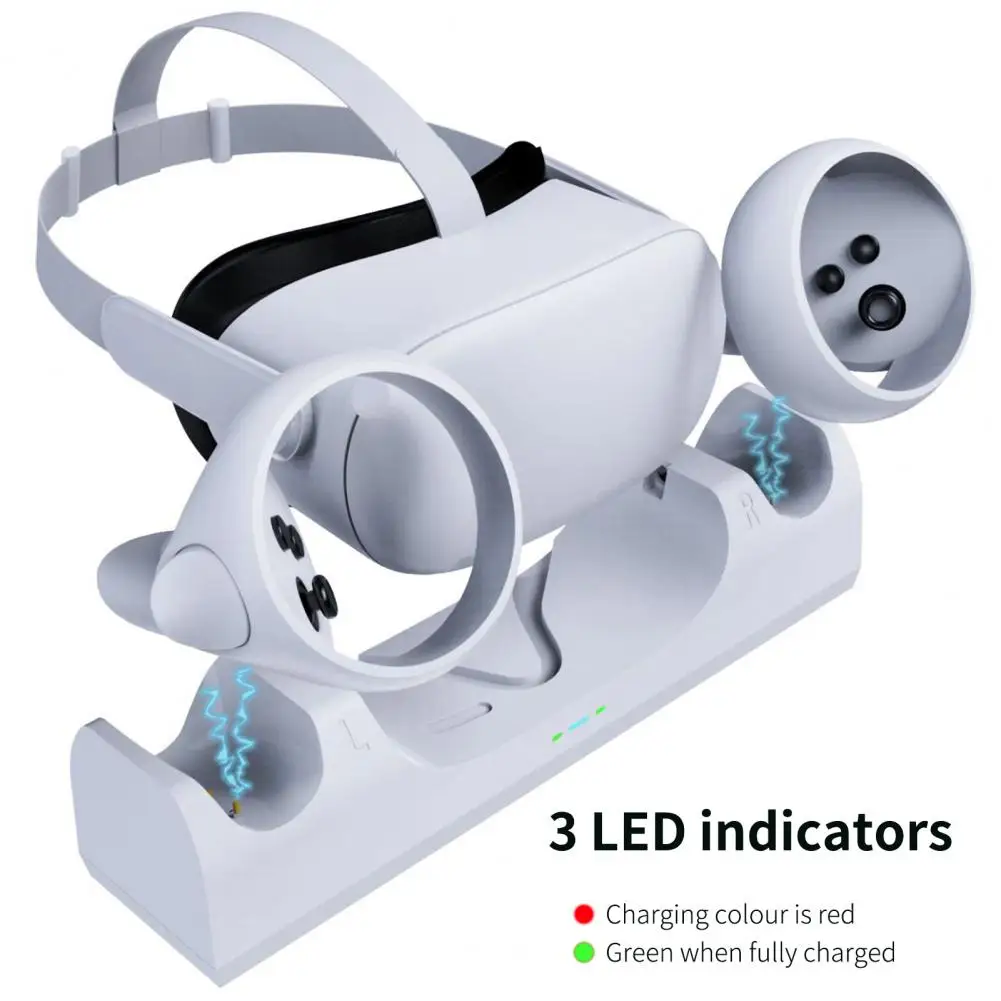 Charging Stand Multi-protection Stable VR Controller And Headset Charging Dock Environmentally Friendly Charging Dock