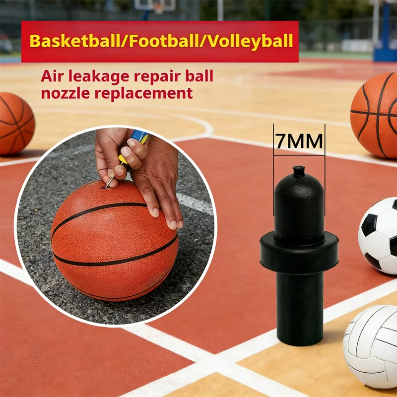 

4PCS Basketball Football Volleyball Ball Nozzle Air Leak Repair Valve Core Universal Inflatable Replacement Nozzle Accessories