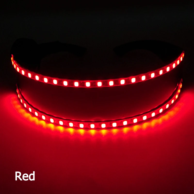 Fluorescent Glowing LED Glasses LED Light Laser Glasses Christmas Birthday Party Supplies Luminous Glasses Eyewear Costume Props