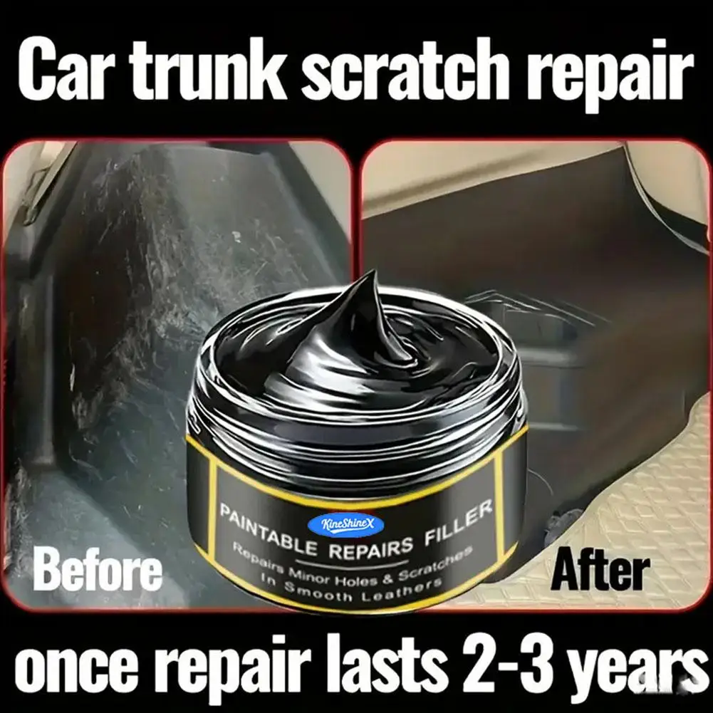 Auto-Lenkrad-Restaurierungs-Paste Schwarze Kunststoffbeschichtung Verbesserte Glanzreparatur Rissentfernung Kratzerentfernung Oxidationsreparatur-Creme