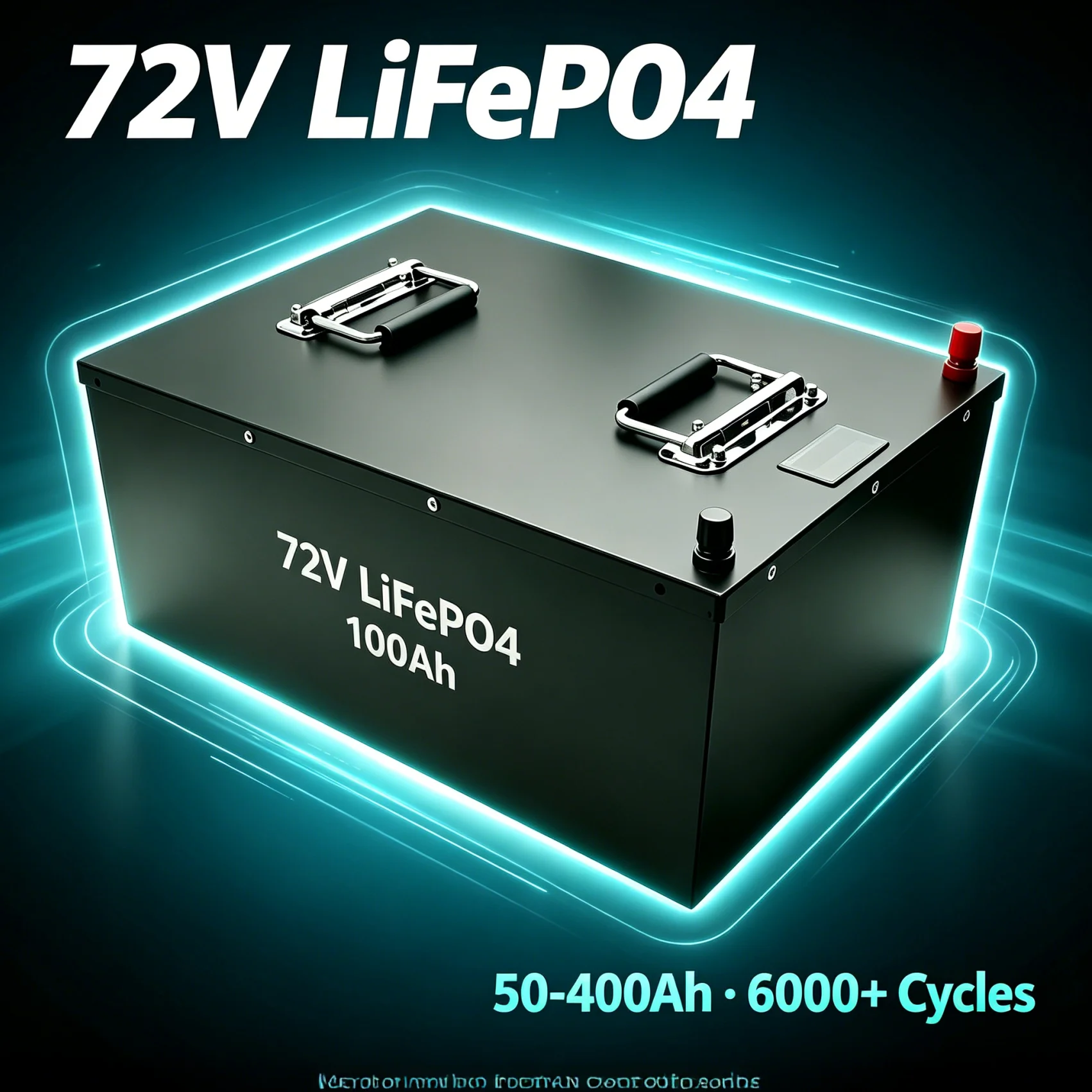 72V LiFePO4 Battery Pack 50-400Ah Deep Cycle for Golf Cart Electric Vehicle Solar Storage with Built-in BMS High Power Long Life