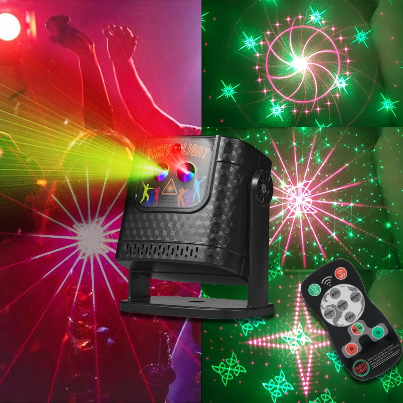 Mini 60 Patterns Projector Party Dj lighs Disco Car Effect Remote Dance Disco Bar LED Party Xmas Christmas Stage Lamp Show YR10