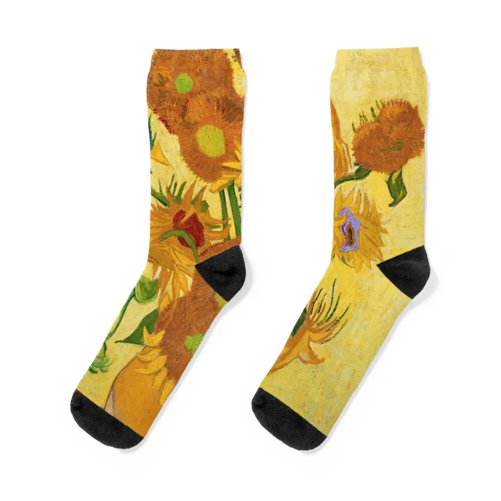 

Sunflowers by Van Gogh Socks kawaii soccer anti-slip Hiking boots sports stockings Socks Woman Men's