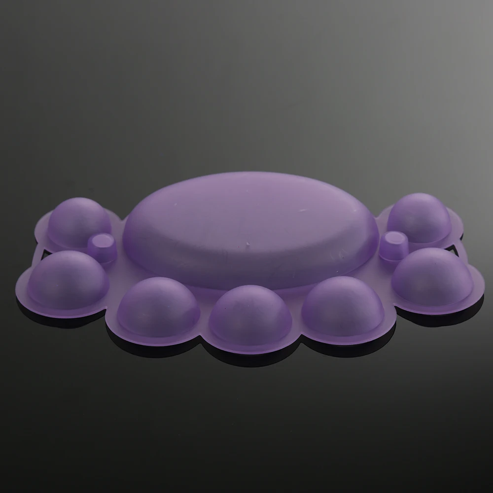 طلاء أظافر بلاستيكي لوحة أطباق ملونة ، لوحة خلط ، عرض ألوان عشوائي ، فن الأظافر ، مانيكير