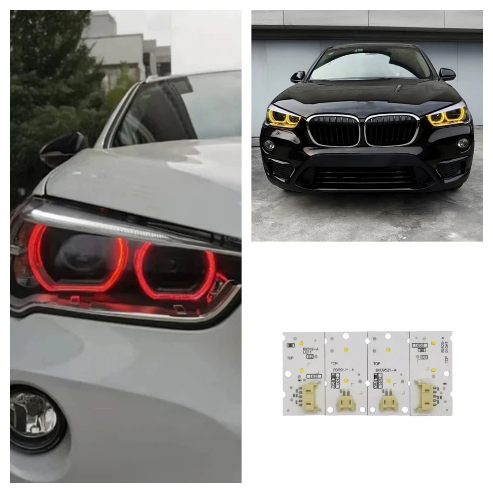 

For BMW X1 F48 LED Headlight Angel Eyes DRL Refit Multi-color Non RGB Amber Blue Red Yellow Daytime Running Light Boards 7428791