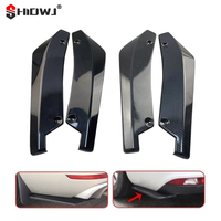 Universal Car Front Rear Bumper Strip Lip Spoiler Diffuser Splitter Scratch Protector Carbon Fiber Winglets Side Skirt Extension