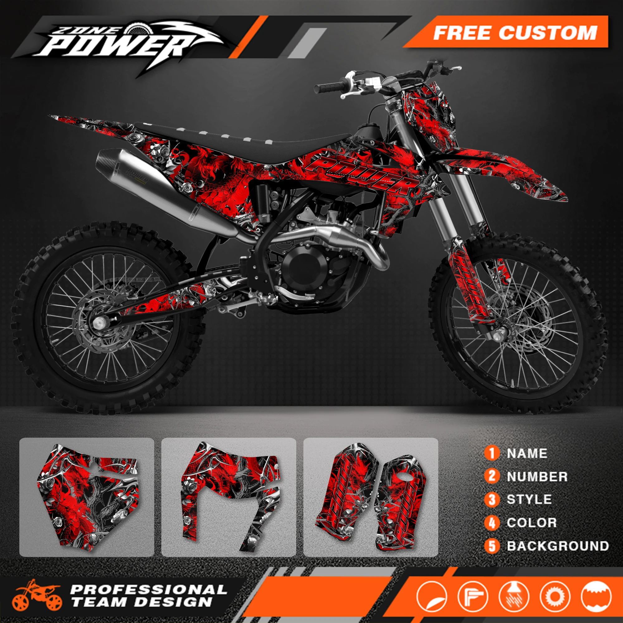 adesivi-decorativi-olografici-personalizzati-powerzone-per-ktm-sx-sxf-2019-2022-exc-xcw-2020-2023-250-300-350-400-450cc