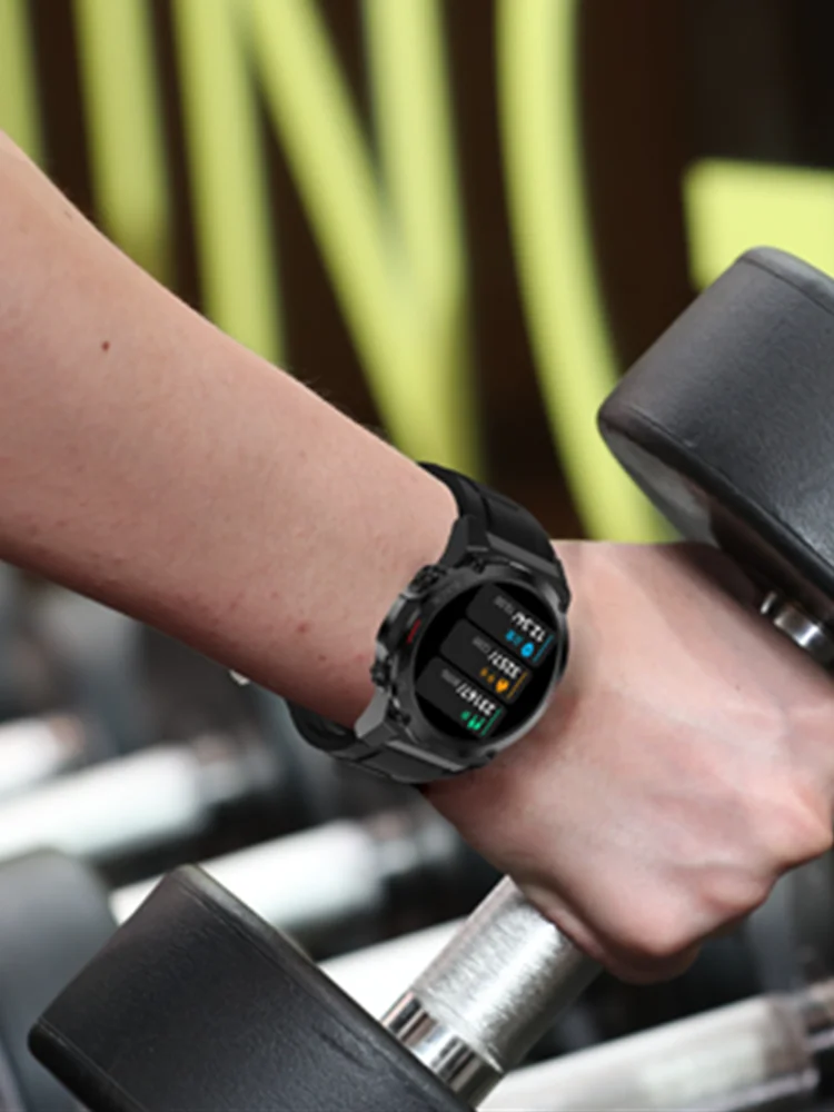 1Smart Watch Outdoor Sports Watch Heart Rate Blood Oxygen Sleep Monitoring Running Climbing