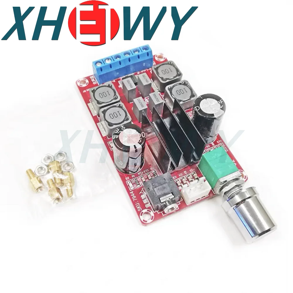 TPA3116D2 Dual Channel 2*50W Stereo Power Amplifier Board Adjustable Digital Amplifier Module XH-M189 DC 24V