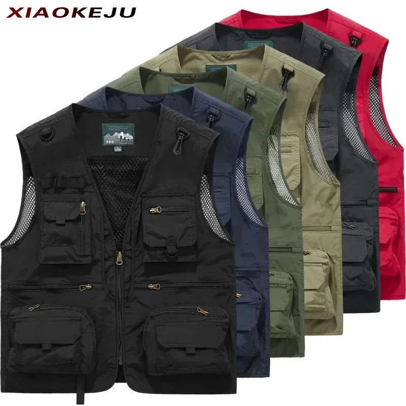 Vests Lightweight Padded Leather Denim for Men Vest Sleeveless Jacket Windbreaker Work Hiking Large Size Men's Hunting Tactical