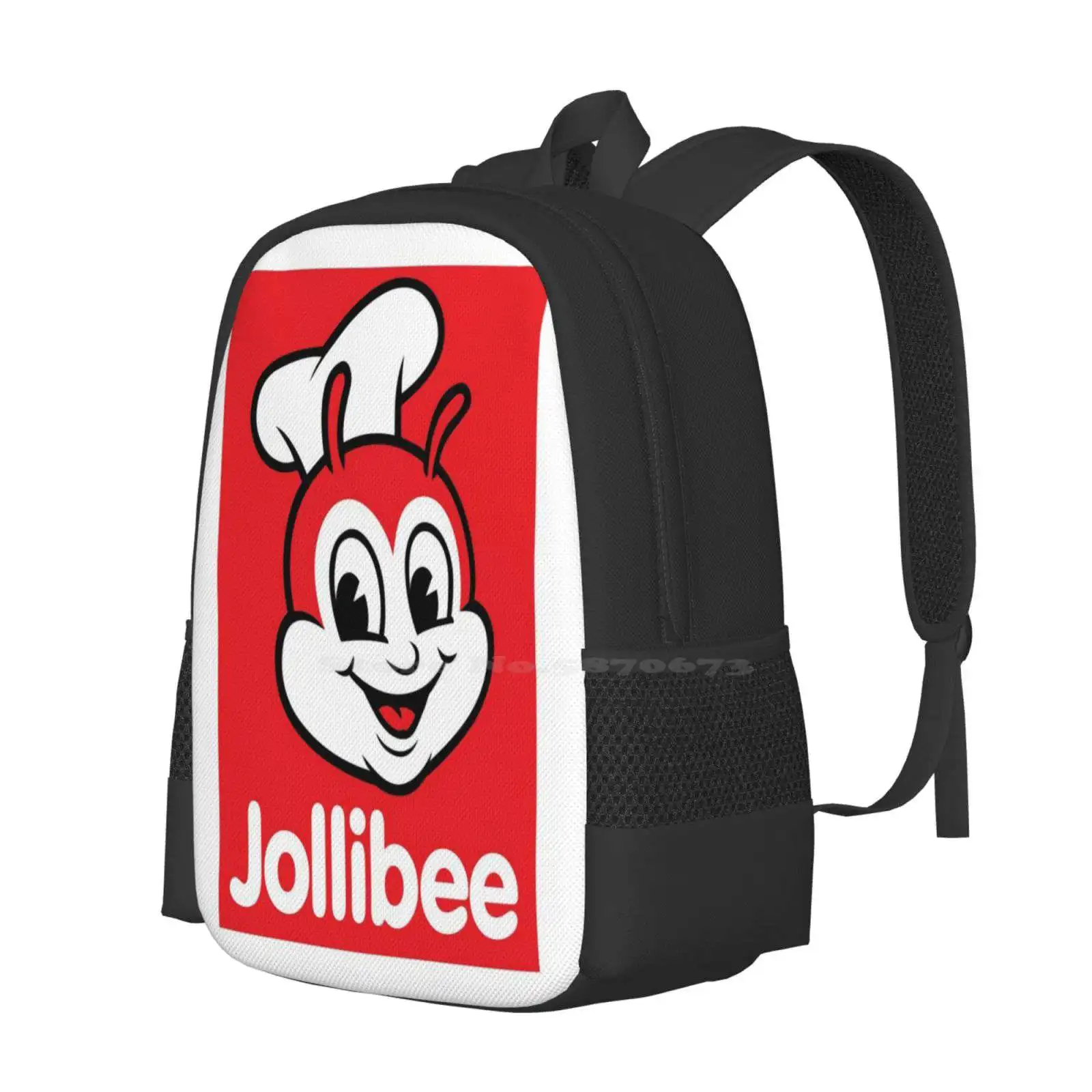 Jollibee - Philippines Fast Food Hot Sale Schoolbag Backpack Fashion Bags Jollibee Philippines Flag Pilipinas Filipino Flip