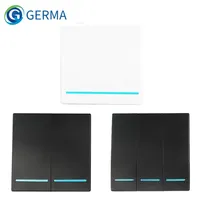 GERMA 1/2/3 Gang RF 433Mhz Smart home Push Wireless Switch Light Remote Control Wall Button Ceiling Lamp On Off ASK Ev1257