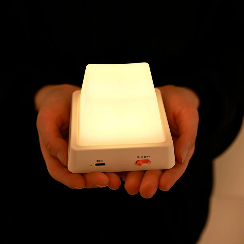 USB Charging Stepless Dimming Button-type Bedside Night Light Bedroom Decoration Ambient Lighting