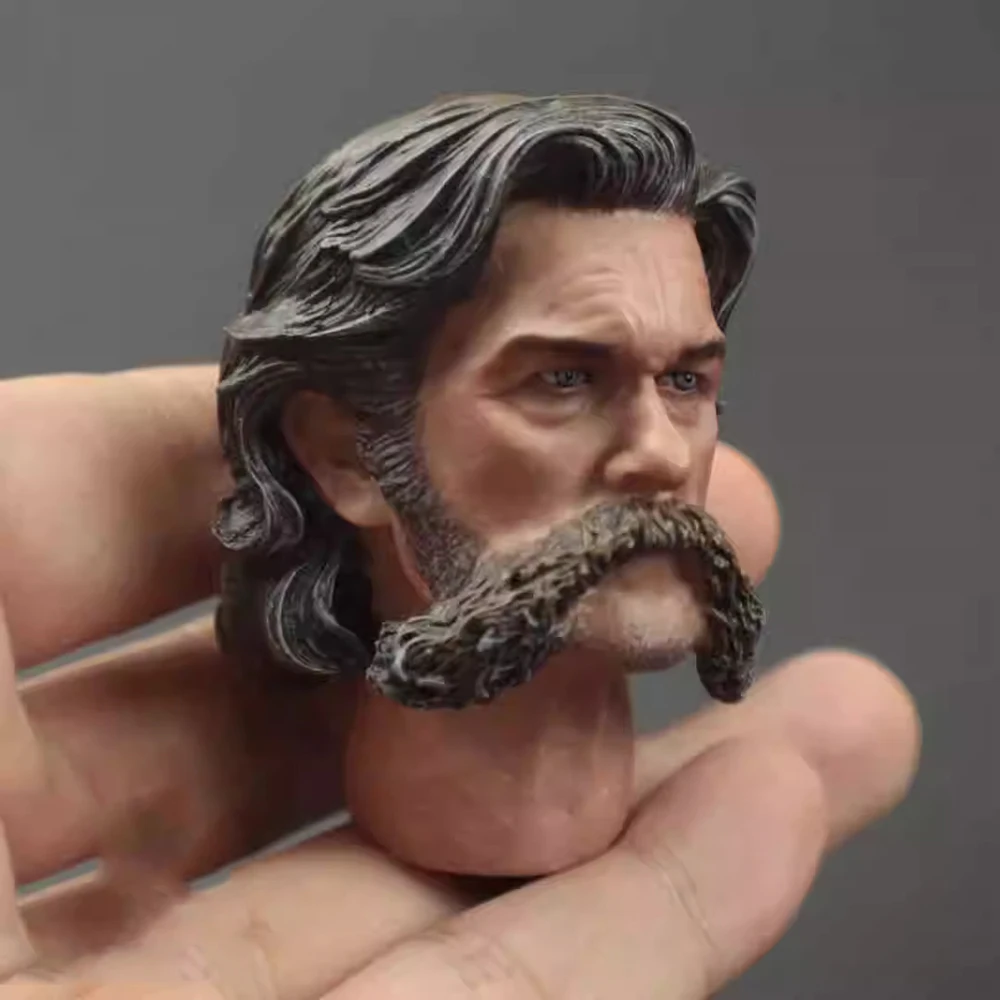 For Sale 1/6th Male John with Beard Guy Bad Man Head Sculpture Carving Model For 12