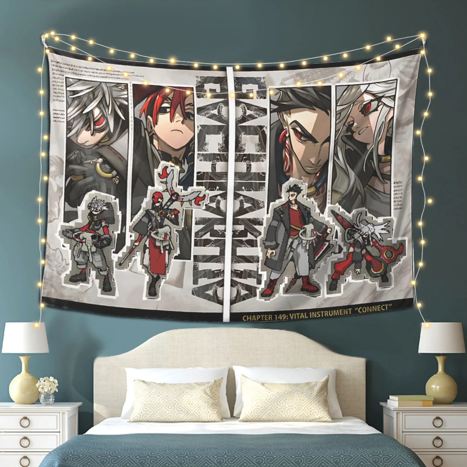 Anime Action Figure Duo Decor Tapestry Wall Hanging Decorative Wall Cloth for Living Room Bedroom Dorm Room Decor