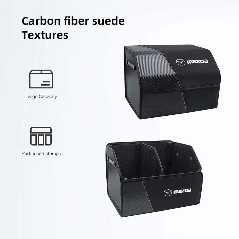 صندوق منظم صغير قابل للطي لصندوق السيارة حقيبة تخزين أدوات ترتيب لمازدا 3 6 CX5 2 CX3 CX9 MX5 RX8 Axela Demio Atenza MS