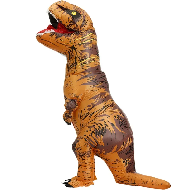 Kids Adult Dinosaur Inflatable Cosplay Costumes T-Rex Anime Cartoon Party Dress Suits Halloween Costume For Man Woman MN1