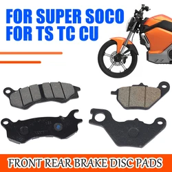 For Super Soco TC MAX Pro TS Lite TS 1200R TS Pro CU Motorcycle Accessories Front Rear Brake Disc Pad Kit System Spare Parts