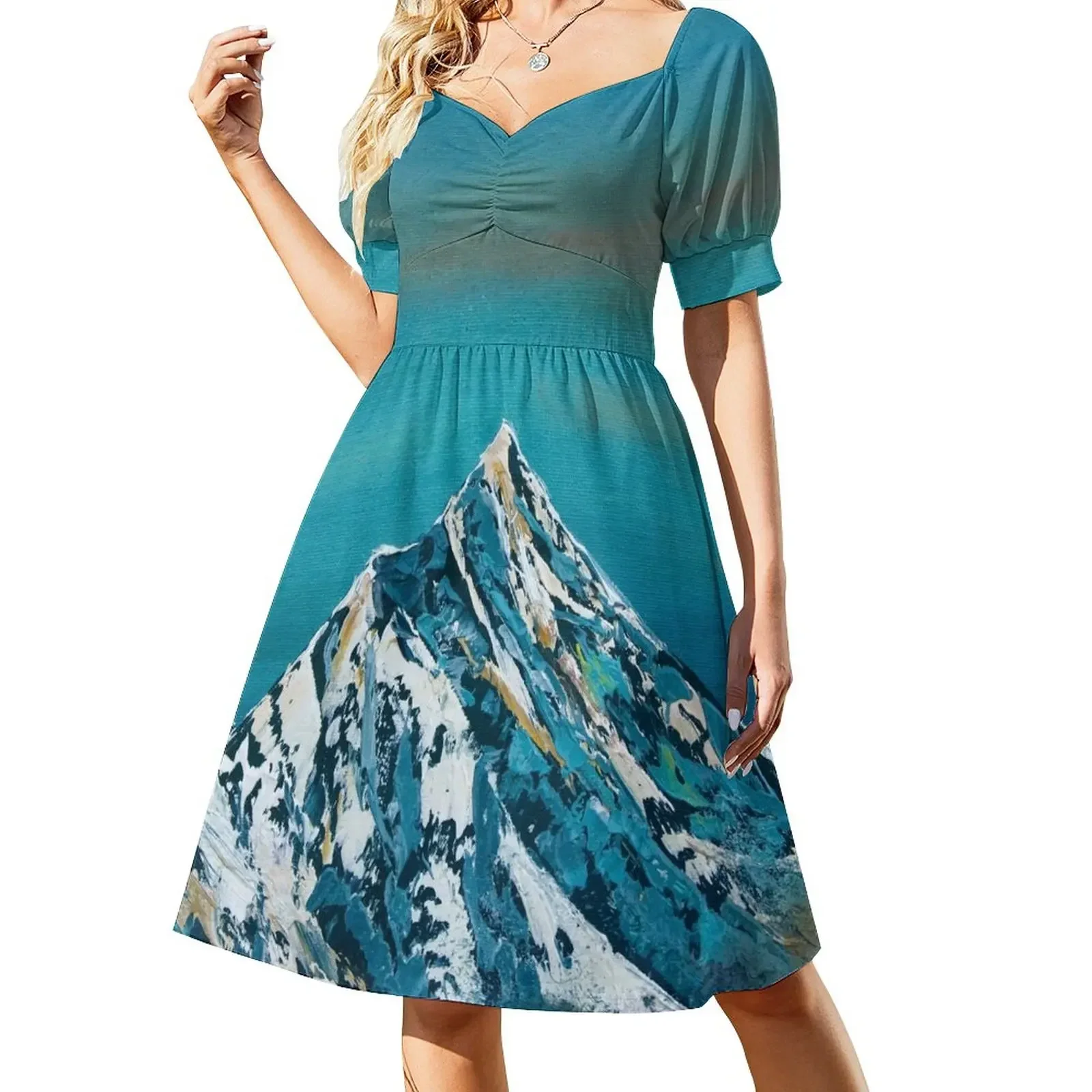 

Everest sky, Himalayas Short-Sleeved Dress prom dresses dress women summer 2025 fairy dress dresses for womens 2025