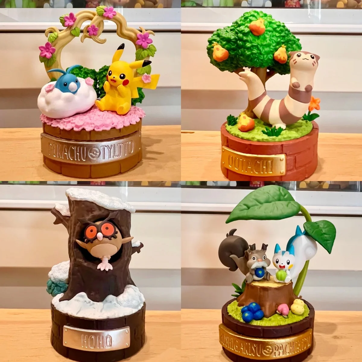 Re-Ment Original 6-teiliges Pokémon Friedliche Momente! Eine kleine Geschichte des Waldes 2, Spielzeug für Kinder, Geschenk, Sammlerstück, Modellornamente