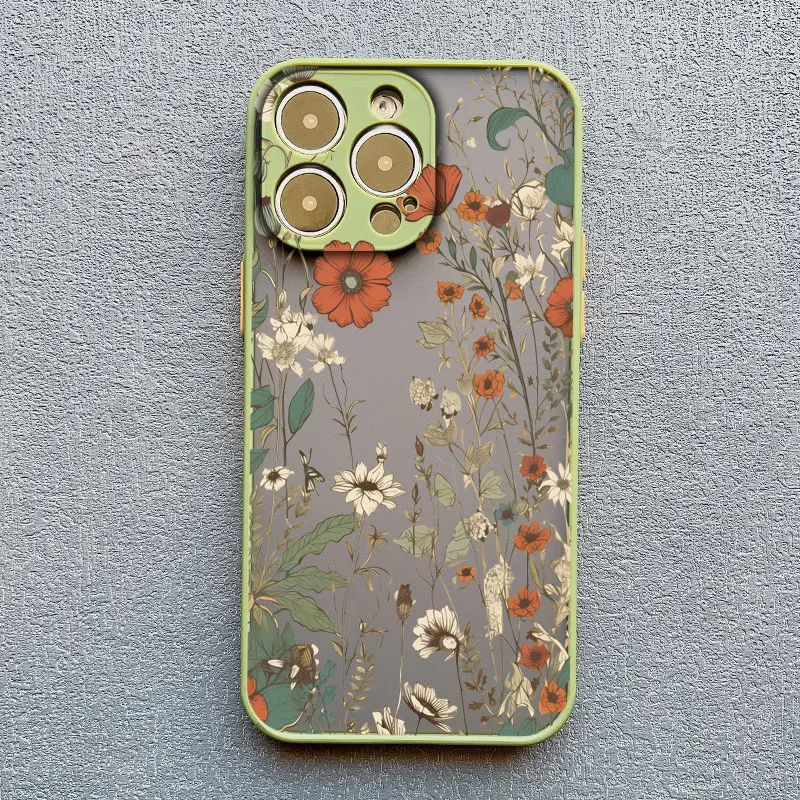 Elegante rosa lila Blumen-Handyhülle für iPhone 16, 17, 15, 14, 13, 12, 11 Pro Max, Abdeckungen Mini 7 8 Plus XS X XR, stoßfeste Schalen – Detail 6