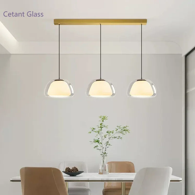 Imagem -03 - Nordic Glass Pendant Lamp Multi Geléia Lustre Decoração de Casa Luminárias Bar Living Room Study Table Sala de Jantar Quarto