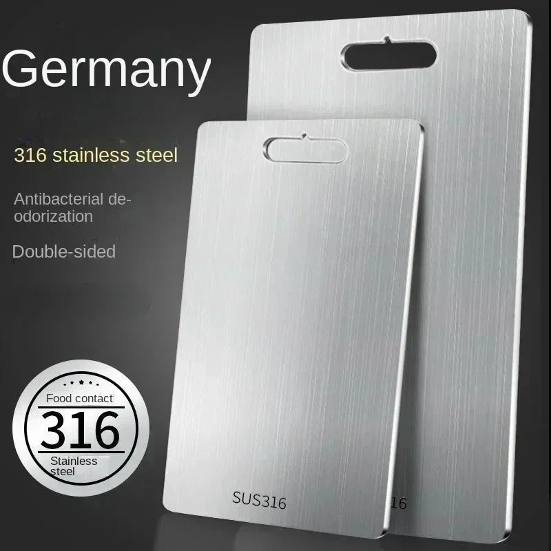 316 Thickened Cutting Board Stainless Steel Cut Vegetables Meat Chopping Board Cooking Tools Anti-mold Cutting Boards Mats