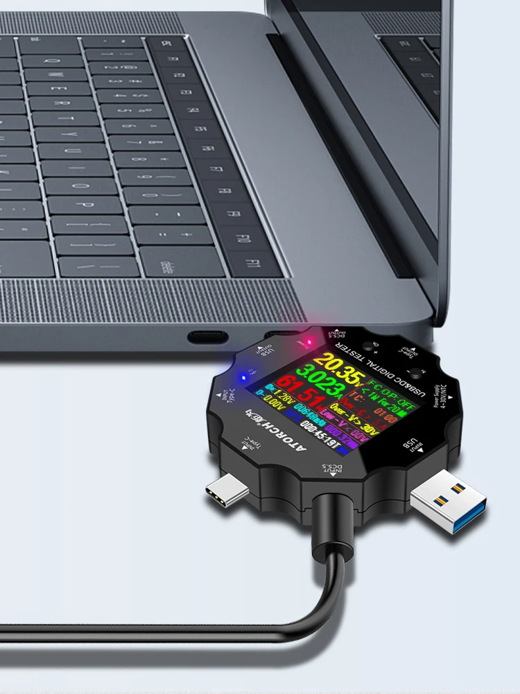 Imagem -06 - Tester de Carga da Bateria Cabo de Resistência Tester Usb 3.0 Tipo-c pd Dc5.5 5521 Ud18 para App Usb 3.0