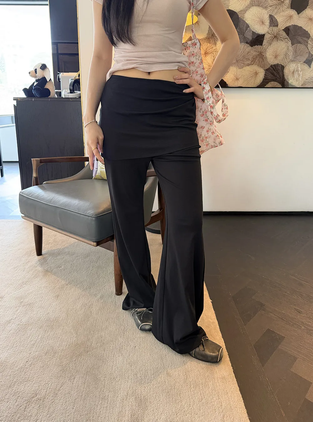 

Summer New Style Women's Modal Straight Leg Pants Long Trousers Korean Style Draping Slimming Paper Curtain Pants