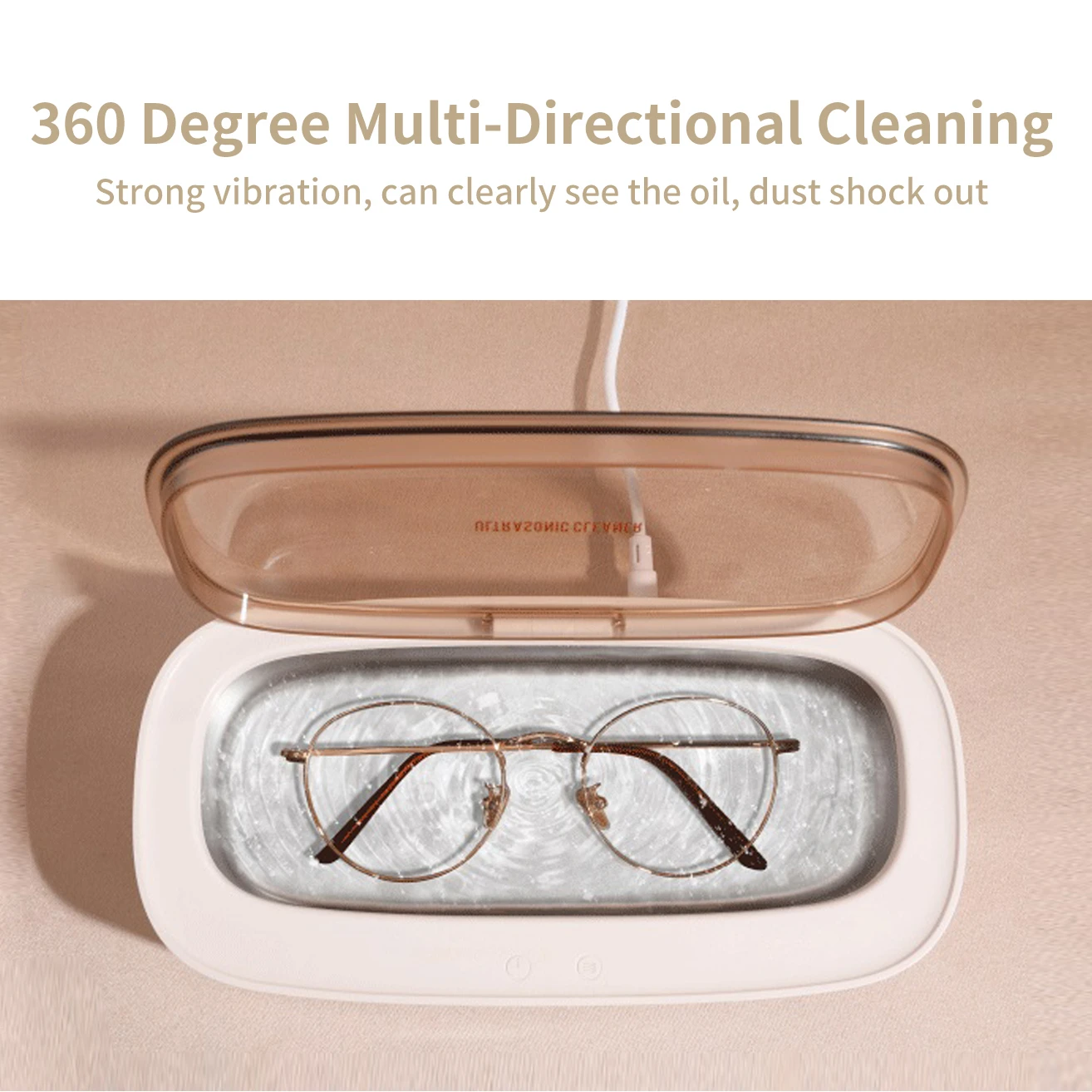 Ultrasonic Cleaner 15W Ultrasonic Glasses Jewelry Cleaner 300ML Ultrasonic Cleaning Machine Ultrasound Washing Bath For Glasses