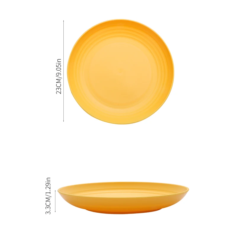 4/16 piatti di plastica (9 pollici di diametro) sono riutilizzabili per snack, frutta, dessert e pasticcini per feste festive