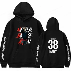 Sudadera con capucha para hombre, prenda deportiva masculina de estilo Hip Hop, jersey de chándal con estampado de Never Broke Again