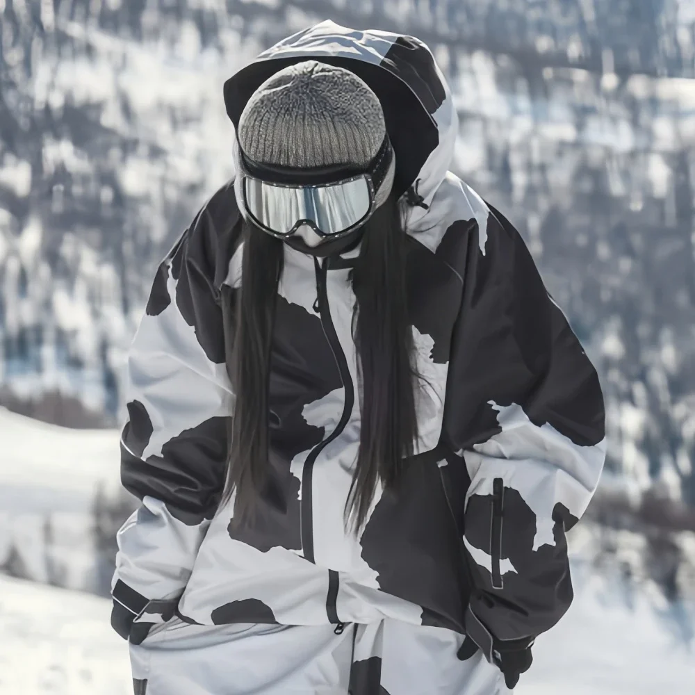 GSOU SNOW Winter Ski Jackets Men Waterproof Insulated Snow Top Super Loose Snowboard Clothes Breathable Windproof Skiing Coat