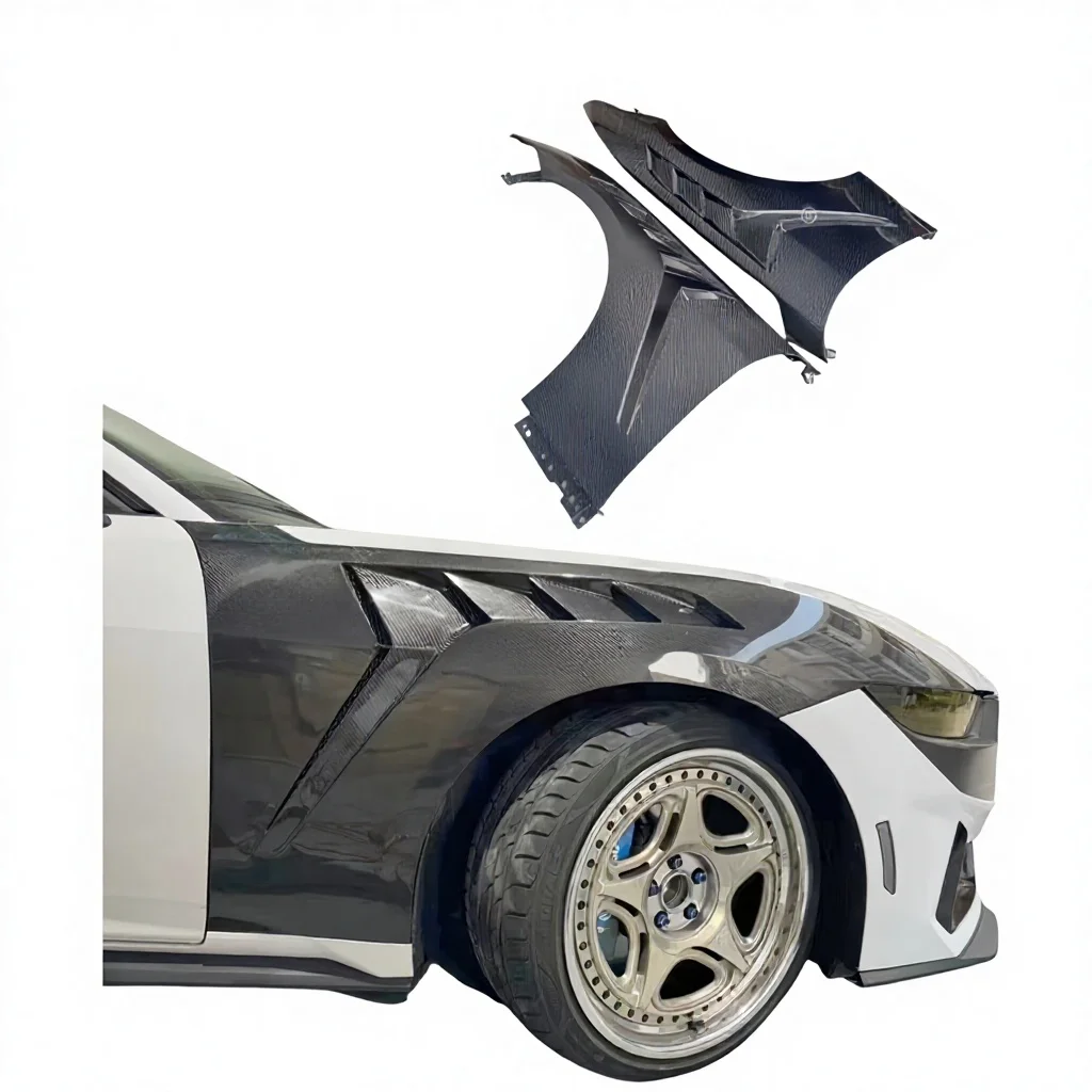 

2024 New Model for Mustang Upgrade Style Carbon Fiber Fender Front Bumper Hood Body Kit Opening Fender