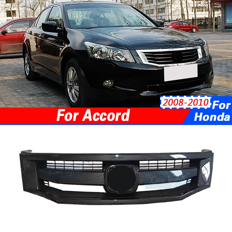 Auto Grille Accessories For Honda Accord 2008-2010 ABS Front Bumper Separator Spoiler Accord Gridiron Car Anterior Reticulum