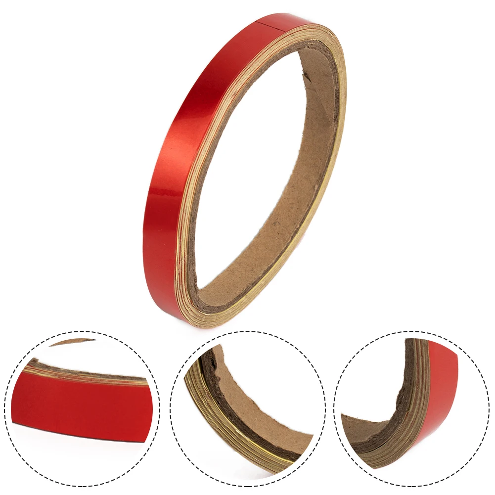 Roll Stripes Car Sticker Waterproof Optional Color 10 Mm X 5m Backing Disassemble Material Corners Roll Stripes
