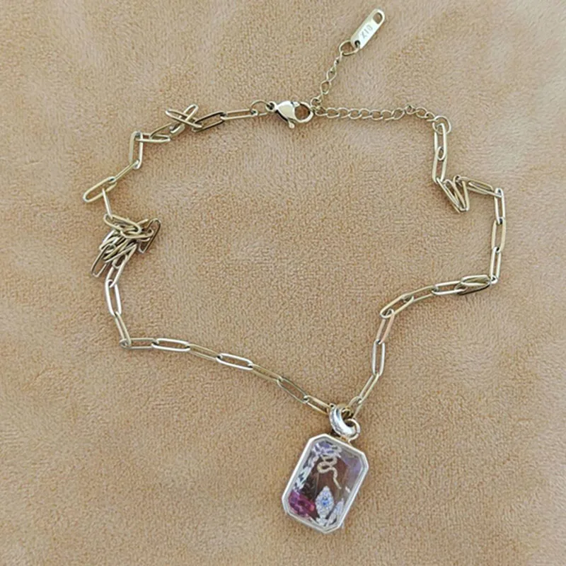 Caja de cristal guardián, medallón dorado chapado en 18K con dije pequeño, joyería de piedra natal de diseño hueco DIY para mujer, regalo de guardián de la fortuna