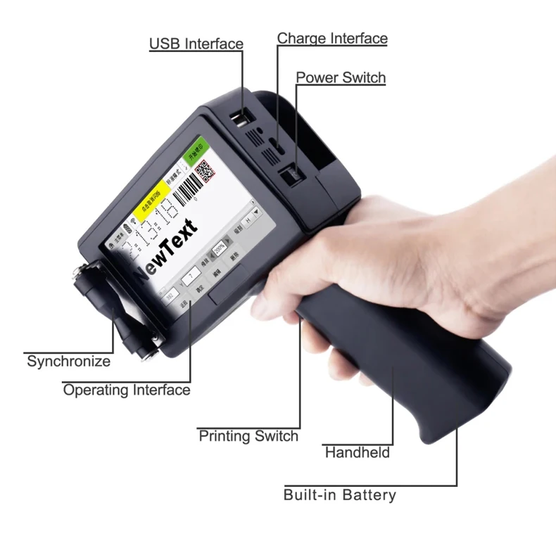 

Pvc Card Printer Inkjet Intelligent Portable Handheld Inkjet Printer