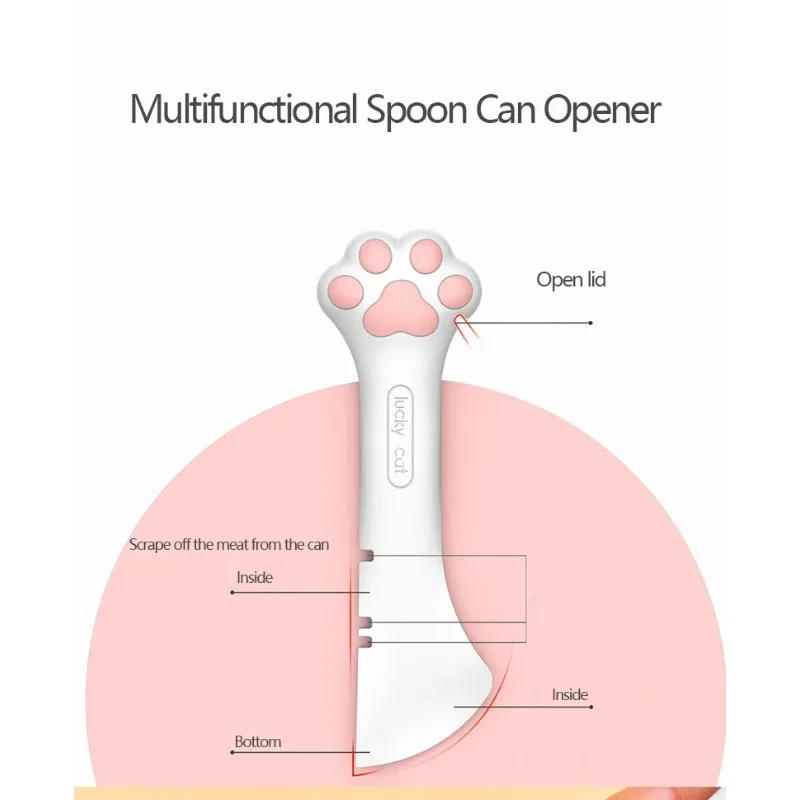 Pet Multifunctional Can Opener Silicone Can Cover Cats Dogs Wet Food Mixing Spoon Pets Accessories